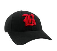 4sold Casual Baseball Gothic B Letter Cap Caps Snap Back Hat Hats Snapback (B Black red)