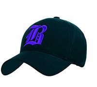 4sold Casual Baseball Gothic B Letter Cap Caps Snap Back Hat Hats Snapback (B Navy Blue Blue)