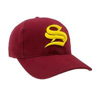 4sold Casual Baseball Gothic S Letter Cap Caps bSnap Back Hat Hats Snapback (S Dark red Yellow)