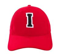 4sold Kids Casual Cotton Baseball Cap Alphabet A-Z Red Caps Black Letter Snap Back Hat Hats Snapback - I