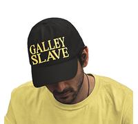 4sold Men Women 100% Cotton Ancient Mariner, Captain Cabin Boy Crew First Mate Yachting Baseball Cap Inscription Lettering Black Gold (Galley Slave)