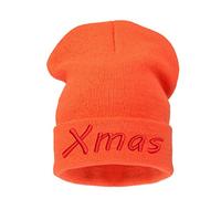 4sold Merry Xmas Ho Ho Ho Funy hats Merry Christmas hat beanie hat womens mens beanie (Xmas Orange)
