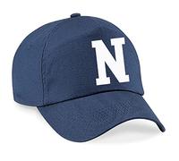 4sold New Cap Alphabet A-Z Childrens Navy Cotton A-Z Summer Sun Hat UV Protection Children School Kids Caps Hat Sport Boy Unisex Adjustable Baseball Holidays School - B