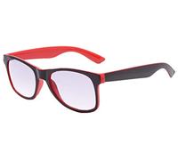 4sold Reading Glasses Blue Light Blocking Glasses, Anti Glare Fatigue Blocking Headaches Eye Strain, Safety Glasses for Computer/Phone, Transparent Lens (Black Red, 2.50)