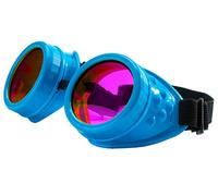 4sold Round Rave Novelty Cosplay Steampunk Goggles UK Ultra Premium Quality Steampunk Goggles Cyber Glasses Glasses Victorian Punk Style Welding Cosplay in a Gothic Style Goth Rustic Rivet Vintage