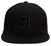4sold Snapback Hat with Raised 3D Black Embroidery Letter Baseball Cap Hip-Hop Cap Hat Headwear (J)