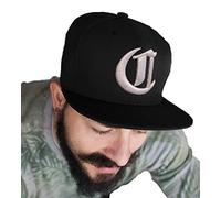 4sold Snapback hat with Raised 3D Embroidery Letter 5 Panel Baseball Cap Hip-Hop Cap Hat Headwear (C)