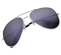 4sold Sunglasses in Many Colour Combinations, Classic Glasses, Unisex Sunglasses (Silver Black), silver black, One Size
