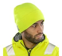 4SP Adults Unisex Windproof Thinsulate Beanie Hat (Yellow)