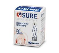 4Sure and Simple Blood Glucose Test Strips - 50 Strips | Accurate & Fast Blood Sugar Testing | Diabetic Glucose Monitoring | Easy-to-Use & Reliable