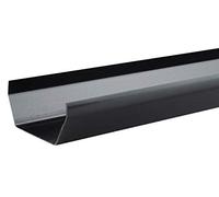 4T874 Osma Rainwater Square - PVC-U Gutter 1 metre Length Black