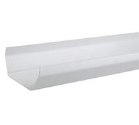 4T874 Osma Rainwater Square - PVC-U Gutter 1 metre Length White