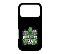 4th Birthday Boy Soccer Net 4 Year Old Soccer Theme Case for iPhone 17 Pro