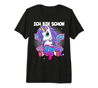 4th Birthday Girl Unicorn Ich Bin Schon 4 Years Gift Premium T-Shirt