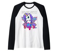 4th Birthday Girl Unicorn Ich Bin Schon 4 Years Gift Raglan Baseball Tee