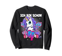 4th Birthday Girl Unicorn Ich Bin Schon 4 Years Gift Sweatshirt