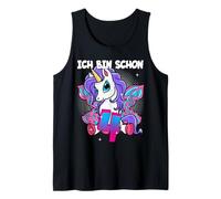 4th Birthday Girl Unicorn Ich Bin Schon 4 Years Gift Tank Top