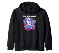 4th Birthday Girl Unicorn Ich Bin Schon 4 Years Gift Zip Hoodie