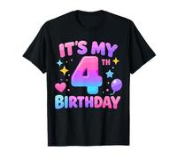 4th Birthday Girls Apparel Four Years Old It's My 4 Bday T-Shirt
