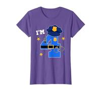 4th Birthday Police Theme 4 Year Old Birthday Police Officer T-Shirt