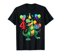 4th Birthday Shirt Boy Dinosaur Happy Bday T-Rex Party Kids Value Graphic T-Shirt