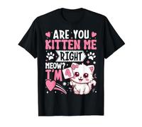 4th Birthday Shirt Girl 4 Year Old Kitten Cat Happy Bday Value Graphic T-Shirt, Men, Black, L