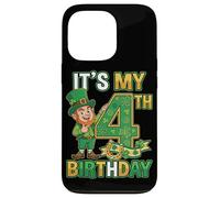 4th Birthday St Patricks Day Shirt Lucky 4 Year Old Boy Girl Case for iPhone 13 Pro