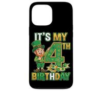 4th Birthday St Patricks Day Shirt Lucky 4 Year Old Boy Girl Case for iPhone 13 Pro Max