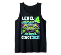 4th Birthday Video Game Level 4 Unlocked Awesome Since 2021 Tank Top