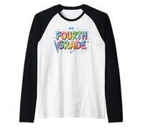 4th Fourth Grade First Day of School Teacher Raglan Baseball Tee