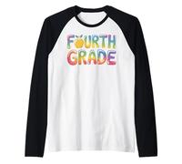 4th Fourth Grade First Day of School Teacher Raglan Baseball Tee