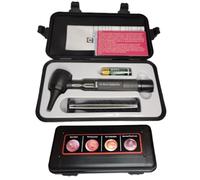 4th Generation Doctor Mom LED Pocket Pro Otoscope with Both Adult and Pediatric Disposable Specula Tips, Battery, and Protective Hard Plastic Case - Black
