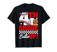 4th Grade Batter Up Students Baseball Back to School Boy Kid T-Shirt