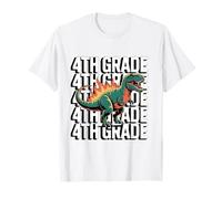 4th Grade Dinosaur T Rex Back to School for Kids Boys Girls T-Shirt