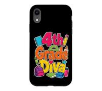 4th Grade Diva Fourth Grader First Day Elementary School Case for iPhone XR