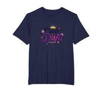 4th Grade Diva: Sparkly Crown for School Queen T-Shirt, Men's Big and Tall, Navy, 5X Tall