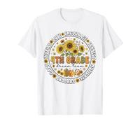 4th Grade Dream Team Sunflower Teacher Back to School Kids T-Shirt
