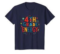 4th Grade Energy: in My Fourth Grade Era School Fun T-Shirt, Kids, Navy, 2 Years