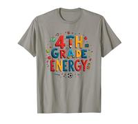 4th Grade Energy: in My Fourth Grade Era School Fun T-Shirt, Men, Slate, L