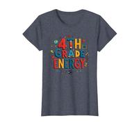 4th Grade Energy: in My Fourth Grade Era School Fun T-Shirt, Women, Heather Blue, 3XL