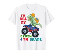 4th Grade for Boys First Day of Fourth Grade Back to School Value Graphic T-Shirt, Men, White, XL