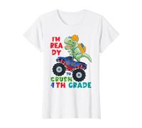 4th Grade for Boys First Day of Fourth Grade Back to School Value Graphic T-Shirt, Women, White, XS