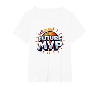 4th Grade Future MVP Basketball Champion T-Shirt, Women's Plus, White, 1X