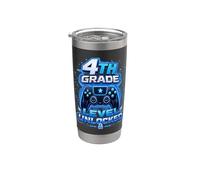 4th Grade Gamer Controller Back to School Level Unlocked Stainless Steel Insulated Tumbler