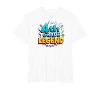 4th Grade Legend: School Superhero Achievement T-Shirt, Men's Big and Tall, White, 3X Tall