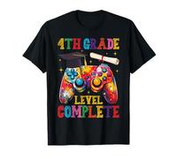 4th Grade Level Complete Graduation Gamers Last Day School T-Shirt