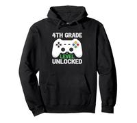 4th Grade Level Unlocked Gamer Kids Pullover Hoodie