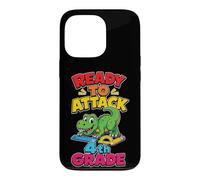 4th Grade Ready To Attack T Rex First Day Elementary School Case for iPhone 13 Pro