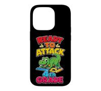 4th Grade Ready To Attack T Rex First Day Elementary School Case for iPhone 14 Pro