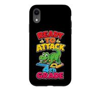 4th Grade Ready To Attack T Rex First Day Elementary School Case for iPhone XR
